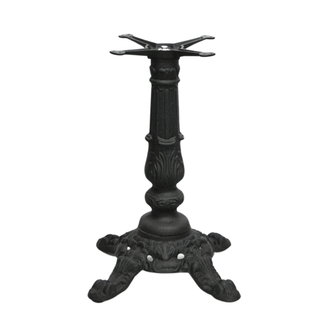 round wrought iron coffee table base