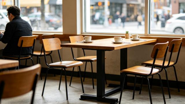 T-Base Table Bases for Rectangular Restaurant Tables